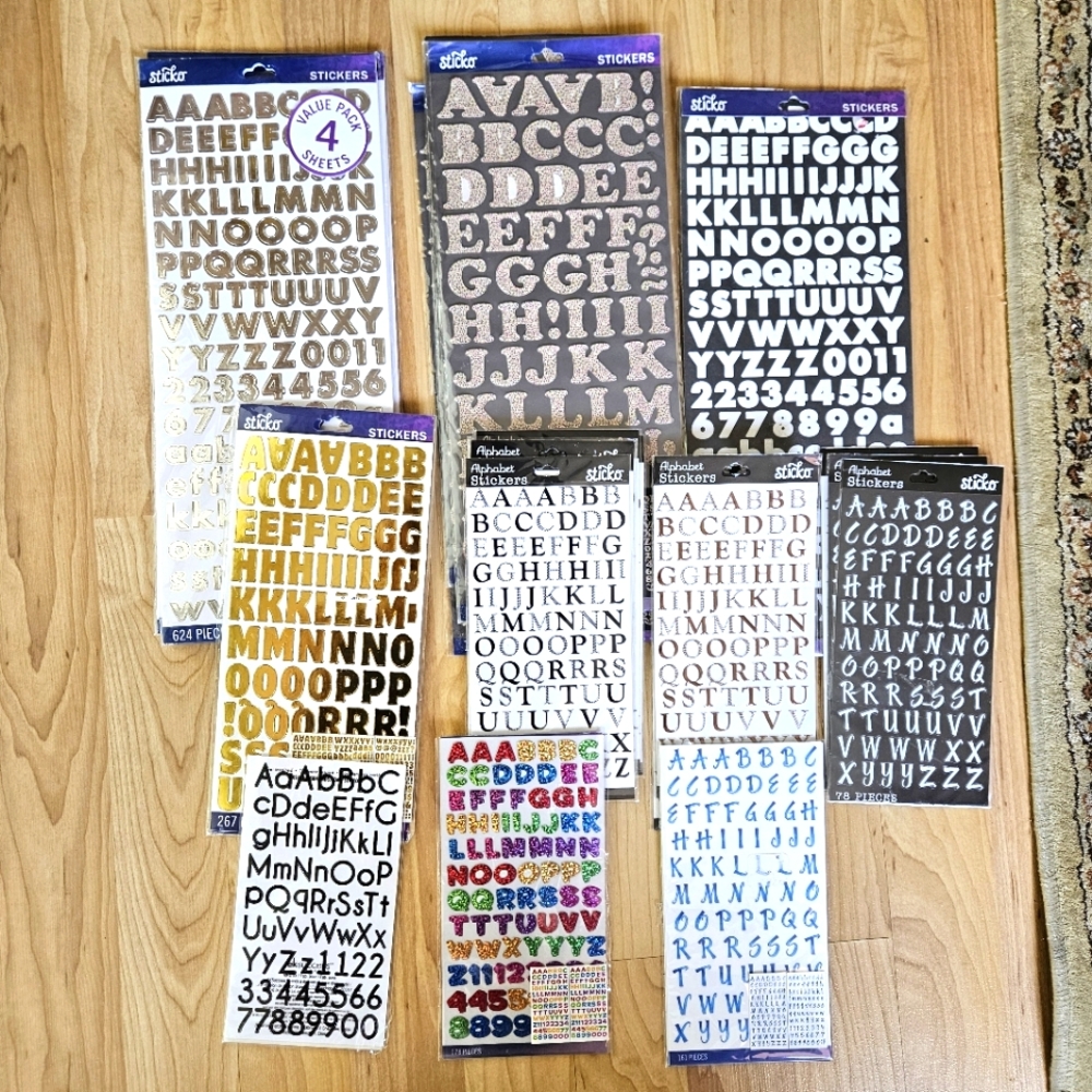 Sticko alphabet stickers